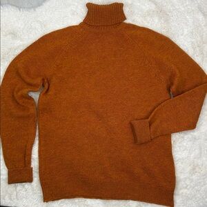 Glen Abbey Shetland Pure New Wool Made in Ireland Turtleneck Sweater VTG